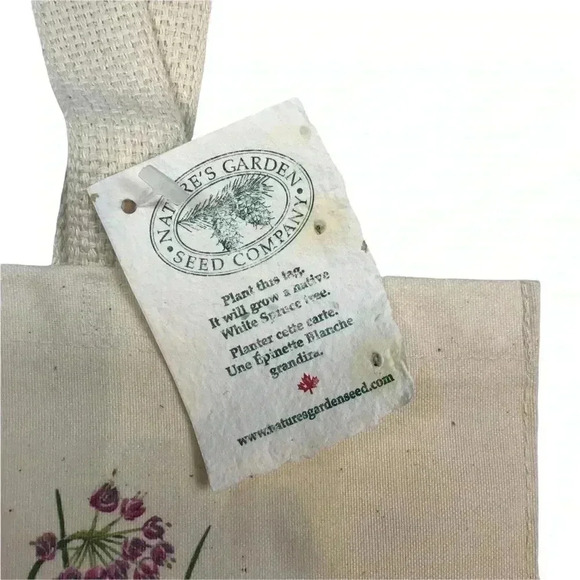 NWT Canadian wildflower canvas tote​ - Picture 3 of 4